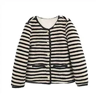 Wool Striped Cardigan